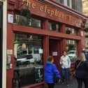 The Elephant House cafe on George IV Bridge in Edinburgh, pictured before the fire in August 2021.
