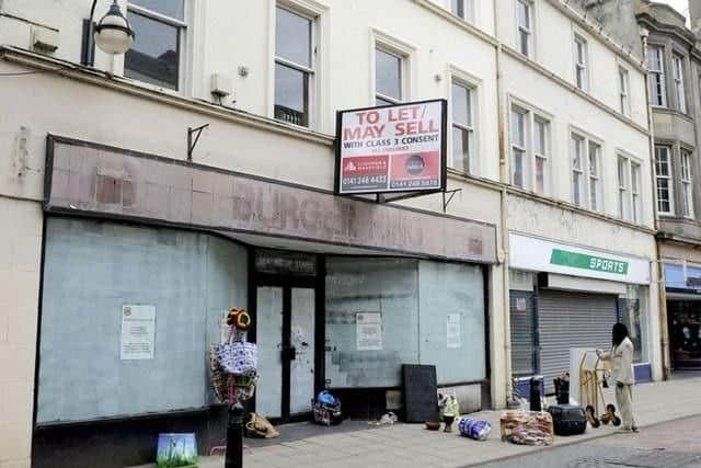 In April, one in six shops in Scotland was lying empty