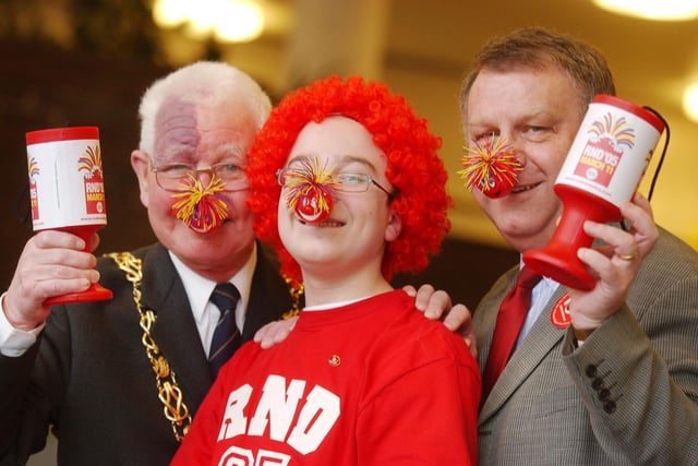 Grant Hollis was organising the Sunderland Youth Parliament Red Nose Day collection in 2003 when he called on some of the city's civic dignitaries in 2005.