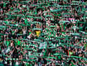 Hibs' fans at Hampden during the Scottish Cup final win over Rangers on May 21, 2016.