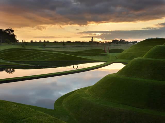 The amazing landforms and lakes that create the Cells of Life at the entrance to Jupiter Artland are often likened to Teletubbyland in visitor reviews