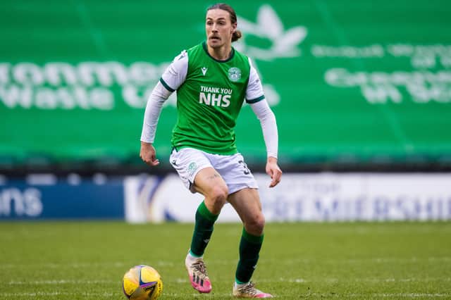 Jackson Irvine has impressed since signing for Hibs in January. Picture: SNS