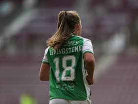 Rosie Livingstone is the youngest member of the first team. Credit: Hibernian FC, Michael Hulf.