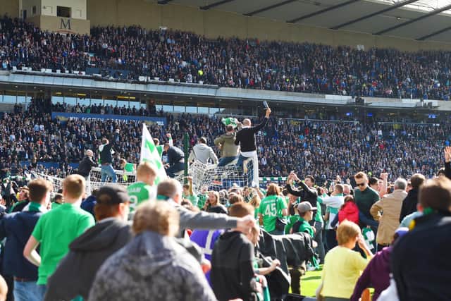 Hearts fan Brian Muir, Hampden stadium manager at the time, decided a lap of honour “was too risky” after Hibs fans invaded the pitch to celebrate their 2016 Scottish Cup final success.