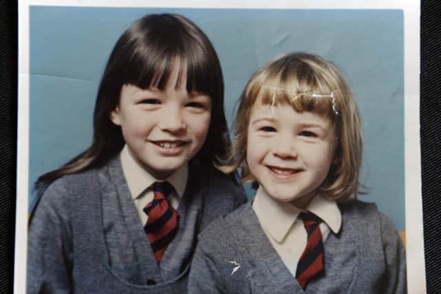 A school photo of Ann and Grace