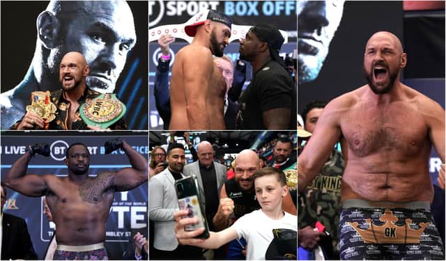 Tyson Fury promised a “war” when he defends his WBC heavyweight title against Dillian Whyte at Wembley Stadium.