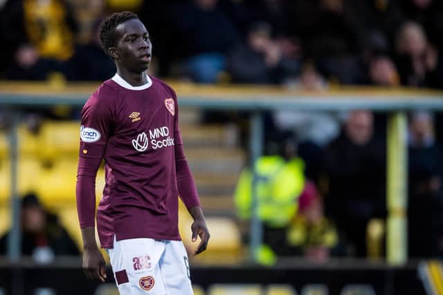 Garang Kuol moved to Hearts in the January transfer window on loan from Newcastle United. Picture: SNS