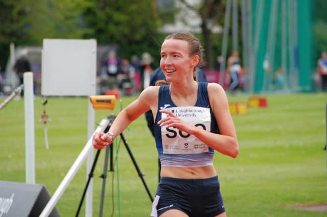 Sarah Tait won the 3000 metres steeplechase on her Scotland debut at the Loughborough International in May (pic: John Patton)