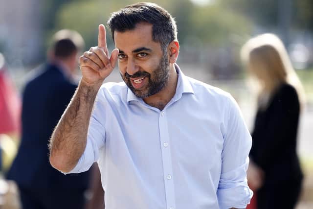 First Minister Humza Yousaf during a visit to Rowantree Primary School in Dundee. Picture: Jeff J Mitchell/Getty Images