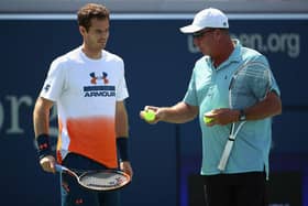 Andy Murray of Great Britian with his coach Ivan Lendl in 2017.  (Photo by Clive Brunskill/Getty Images)