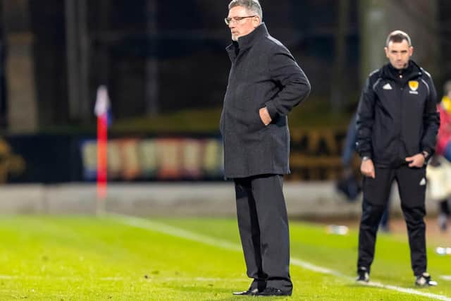 Craig Levein's final match as Hearts boss came at McDiarmid Park. Picture: Roddy Scott / SNS Group