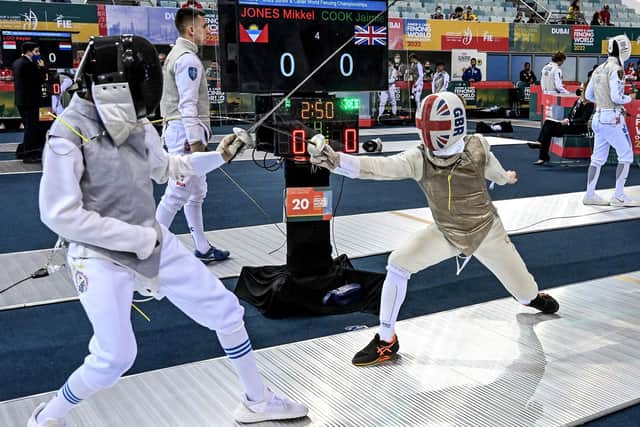 Edinburgh's Jaimie Cook competing in the cadet men's foil at junior and cadet Worlds World Championships in Dubai earlier this year.