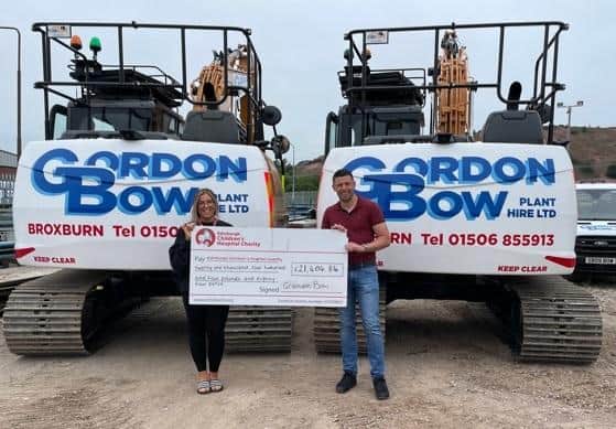 Amy Russell from ECHC with Graham Bow, who is Managing Director of Gordon Bow Plant Hire.