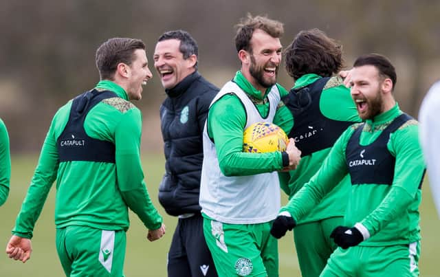 Hibs have been tipped to be "well ahead" of rivals next season in a "joust" for third. Picture: SNS