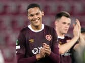 Toby Sibbick was Hearts' man of the match against RFS on Thursday.