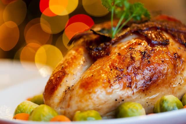 Turkey is the traditional centrepiece for Christmas meals - but how do you cook it safely? Photo: PublicDomainPictures / pixabay / Canva Pro.