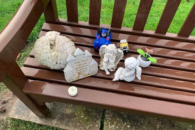 Some items Marc collected from the flood water.