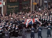The UK's last major state funeral was for wartime Prime Minister Winston Churchill (Picture: Fox Photos/Hulton Archive/Getty Images)
