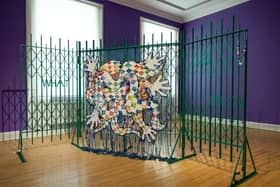 Alberta Whittle's tapestry Entanglement Is More Than Blood (2022) Picture: Neil Hanna/National Galleries of Scotland