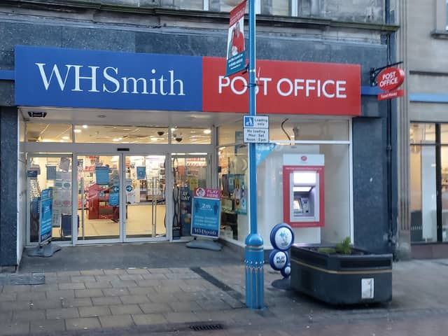 230-year-old WH Smith runs around 560 sites in the high street business, including this store in Dunfermline, Fife. Picture: Scott Reid
