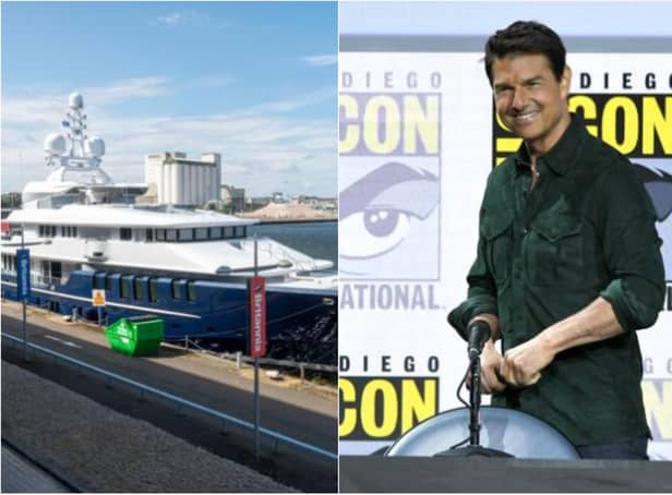Tom Cruise: Hollywood star's superyacht spotted in Leith as he takes a break from filming blockbuster