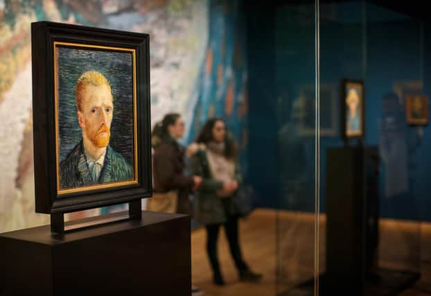 A self-portrait of Vincent van Gogh on the ground floor of the Vincent van Gogh museum in Amsterdam (Picture: Jasper Juinen/Getty Images)