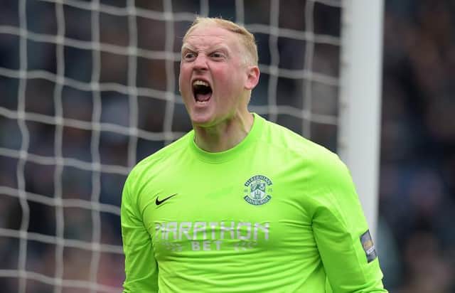Conrad Logan was Hibs hero in the semi-final before helping clinch the 2016 Cup (Picture: SNS)