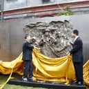 A sculpture wall engraved with the names of thousands of Jewish refugees who escaped the Nazi Holocaust by traveling to Shanghai was unveiled in 2014 (Picture: VCG/VCG via Getty Images)