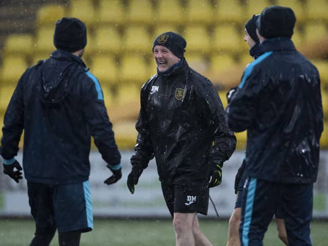 David Martindale during a Livingston training session at the Tony Macaroni Arena ahead of Monday's game against St Mirren. Picture: Craig Foy / SNS