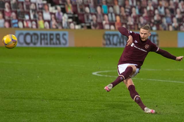 Stephen Kingsley wants to score more goals for Hearts.