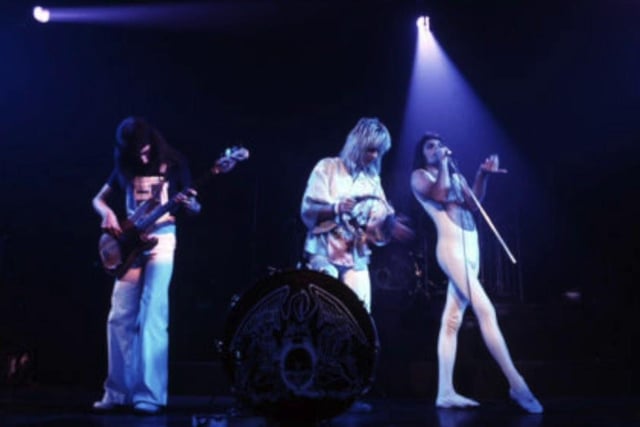 Rock legends Queen did a two-night stint at the Edinburgh Playhouse a year after the release of their famous A Night at the Opera album, Freddie Mercury and co performing tracks like Bohemian Rhapsody and You're My Best Friend at the packed-to-the-rafters Greenside Place venue.