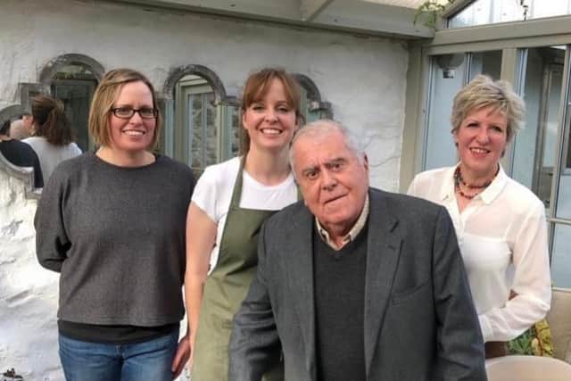 Albert Roux during Katy Rodger's artisan dairy.