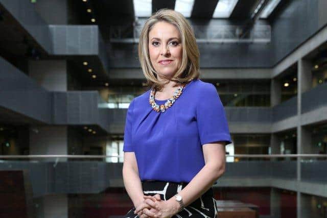 Journalist and TV presenter Sarah Smith, at the BBC HQ in Glasgow. Picture: Robert Perry
