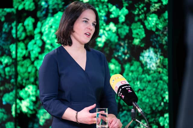 Annalena Baerbock will run as the Green Party candidate to succeed Angela Merkel as German Chancellor in September's general election (Picture: Andreas Gora/pool/Getty Images)