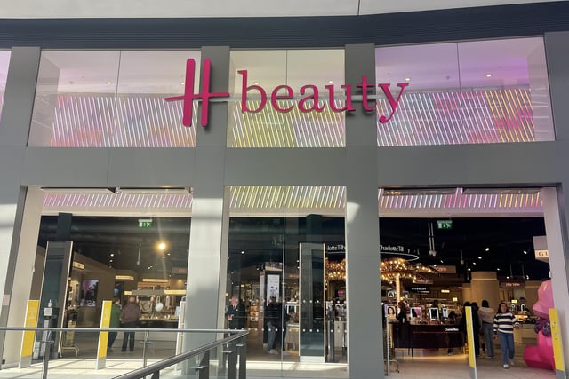 H Beauty is the only Harrods store in Scotland and opened in November. It boasts not only high-end make up brands but also a champagne bar.