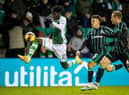 Elie Youan in action against Celtic in the defeat back in December. Picture: SNS