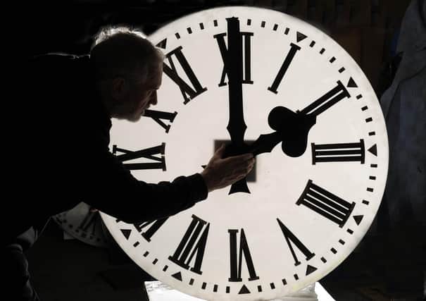 People across Edinburgh will be putting their clocks forward an hour when they go to bed tonight. Pic Ian Rutherford