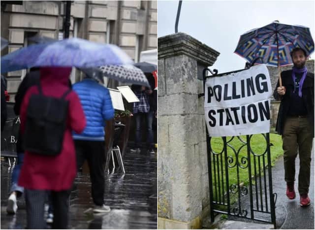 It will be a cold and wet day across Edinburgh and the Lothians on election day.