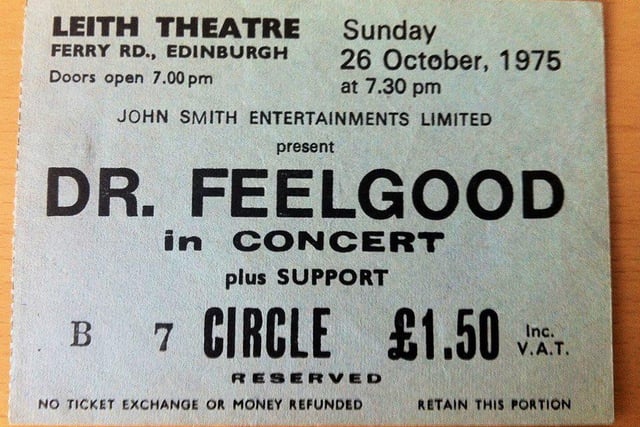 Posting on the Evening News Twitter page, Hughneek sent in this Dr Feelgood at Leith Theatre gig in 1975. He said: "I personally think this hits the top spot."