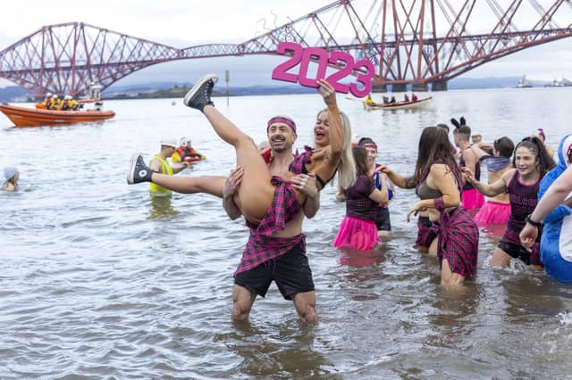 This couple in pink herald in the New Year in style