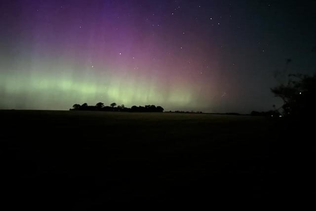 This somewhat eerie photograph of the Northern Lights was taken last night in Haddington by Sarah Steele.