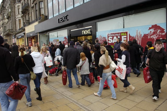 Thousands of bargain-hunters hit the streets of Edinburgh after Christmas in 2009 as stores slashed prices by up to 75 per cent, hoping to tempt shoppers back after a difficult festive season.