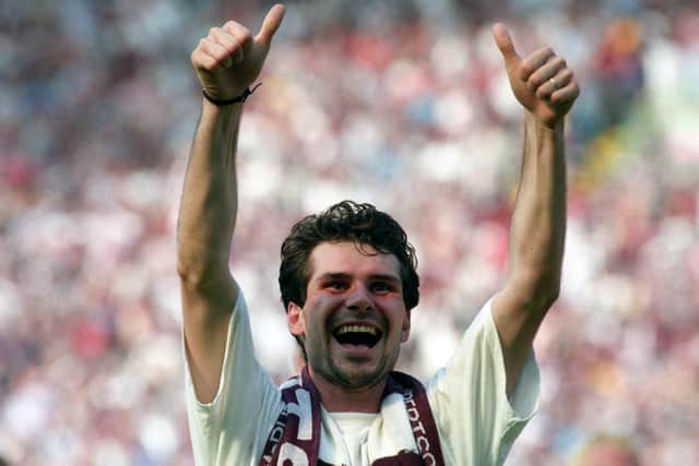Stephane Adam further endeared himself to Hearts fans with a tweet about the 2012 Scottish Cup final. Picture: SNS