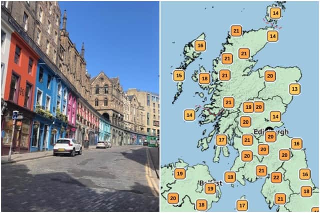The Capital will see highs of 21 to 22 degrees on Friday with a weekend of clear blue skies to follow.