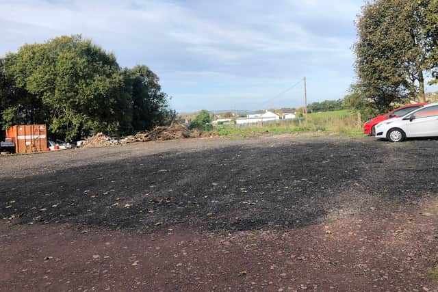 The land at Ashbank, outside Gorebridge.