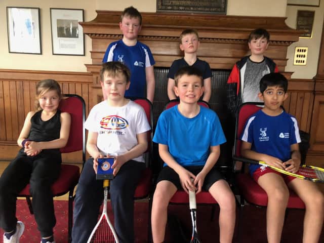 Pictured are some of the beginners group: Rear - left to right: Michael Doran (Grange), Jamie MacDonald and Brodie Allan (Hatton).
Front: Isla Myers (Hatton), Joshua Crease (Colinton Castle), Eddie Coleman (Hatton), Umar Akram (Grange).