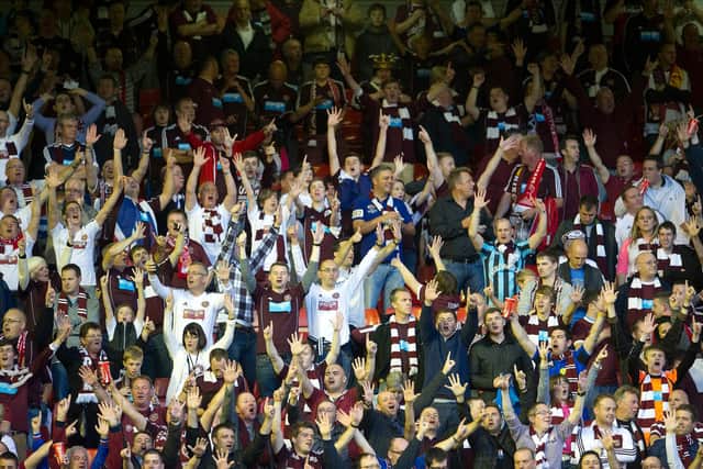 Hearts fans have displayed their backing of the Foundation of Hearts. Picture: SNS