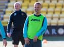 Leigh Griffiths is back training with Livingston in a bid to build up his fitness. Picture: Ross Parker / SNS