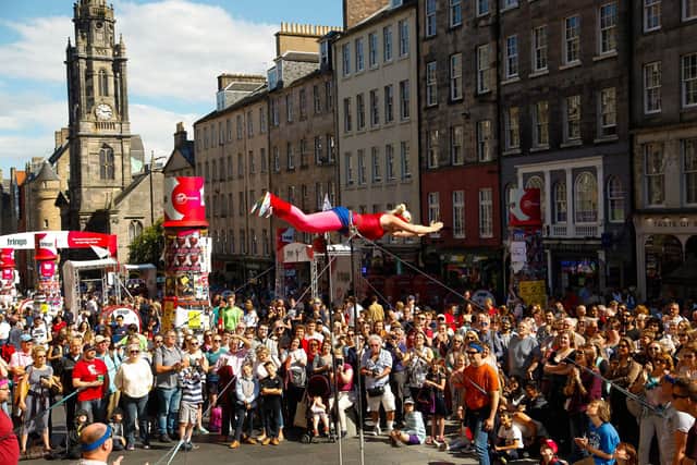 The overall audience for the Fringe soared above three million for the first time last year. Picture: Scott Louden