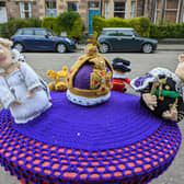 A postbox in Edinburgh has been decorated to celebrate King Charles III's Coronation (Photo by Alex Orr)